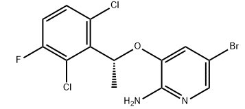(R)-5-โบรโม-3-(1-(2,6-ไดคลอโร-3-ฟลูออโรฟีนิล)เอทอกซี)ไพริดิน-2-เอมีน