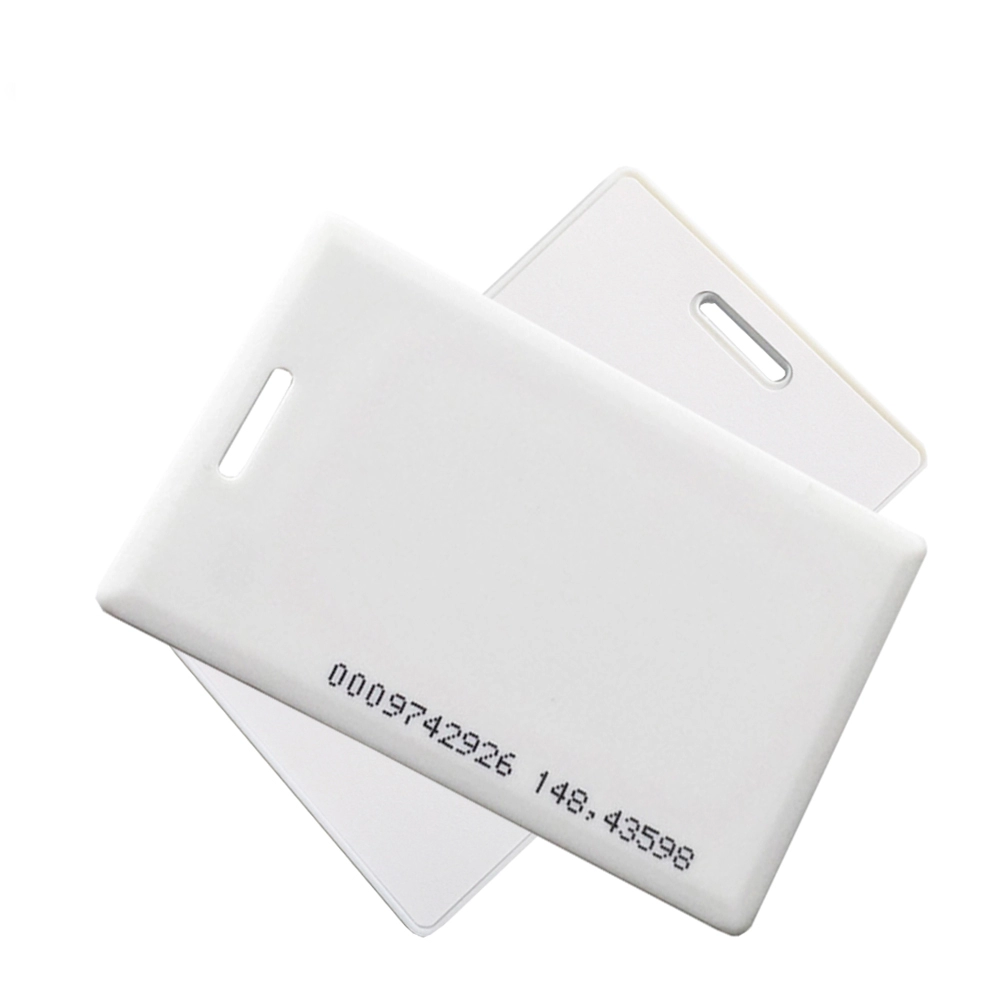 การ์ดแบบหนาบัตร RFID ABS แบบฝาพับพร้อม EM4305 สำหรับการเข้าถึง