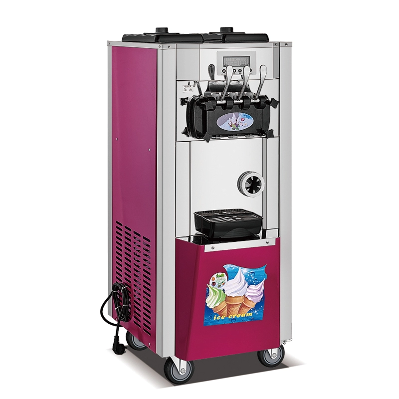 เครื่องทำไอศกรีมซอฟต์ครีมเชิงพาณิชย์ 3 รสชาติ