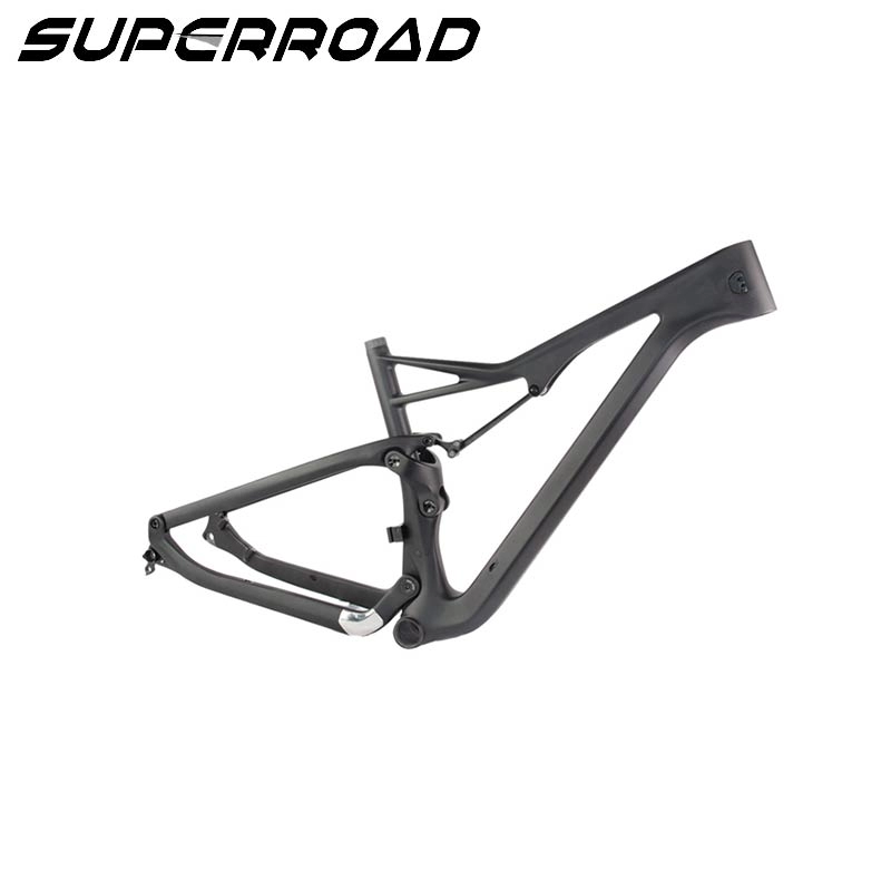 Anti-heating Superroad Carbon Fiber Mountain Bike Frame 650B Plus จักรยาน 27.5 Carbon Full Suspension Frame Fork