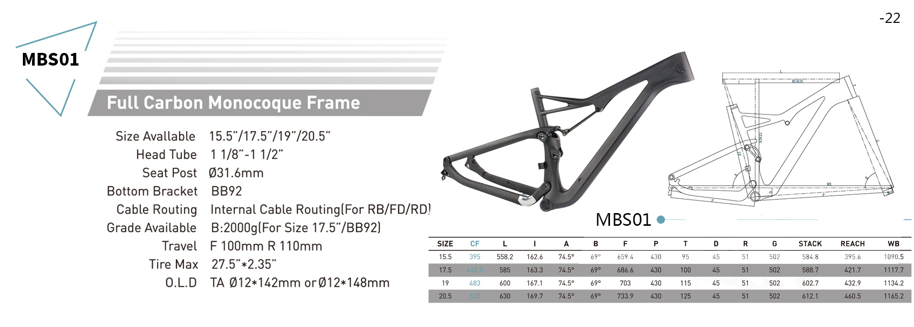 เฟรมเอ็มทีบี 650b