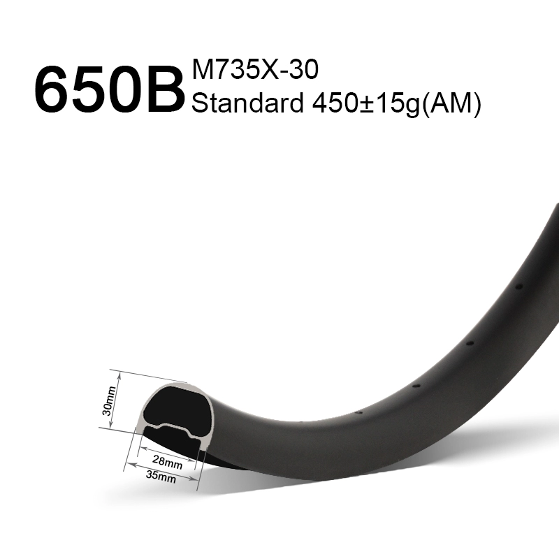 GoFast 650B 35mm ความกว้าง 30mm Depth Carbon AM Rims