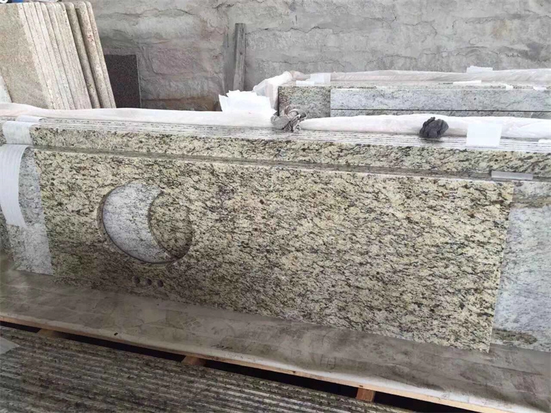 New Venetian Gold Granite Countertops เกาะ