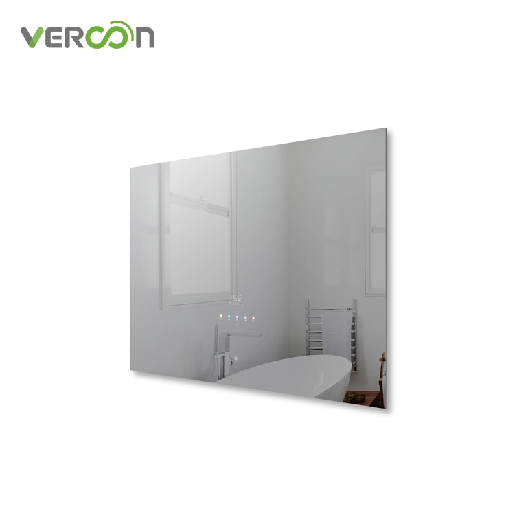 ใหม่มาถึงยุโรปอเมริกัน Backlit Smart Bath กระจก 10.1 นิ้ว Touch Screen Magic Mirror TV สำหรับ Real Estate