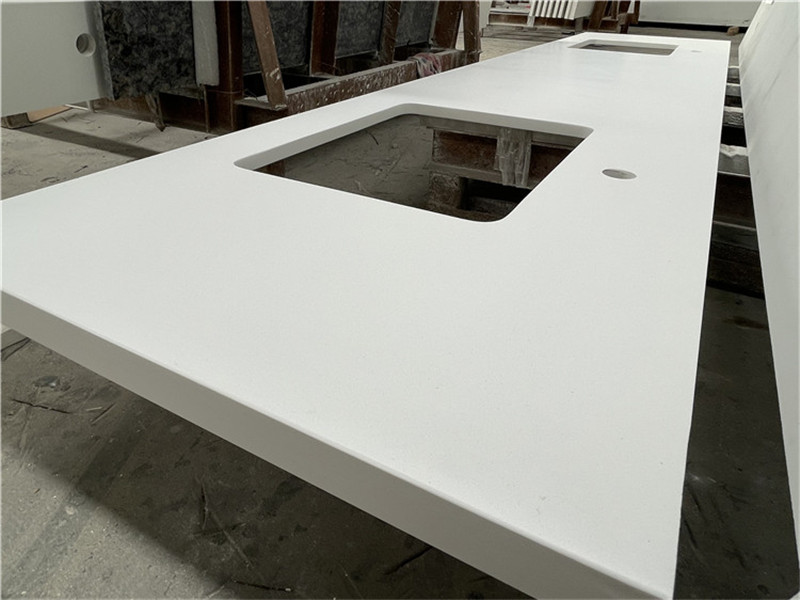 pure white artificial marble stone 