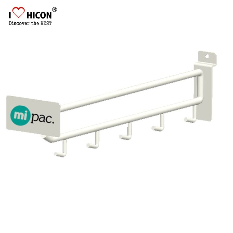 แสดงอุปกรณ์เสริม MI Pac Peg Hooks สำหรับ Slatwall Metal Display Hooks สำหรับการขายปลีก