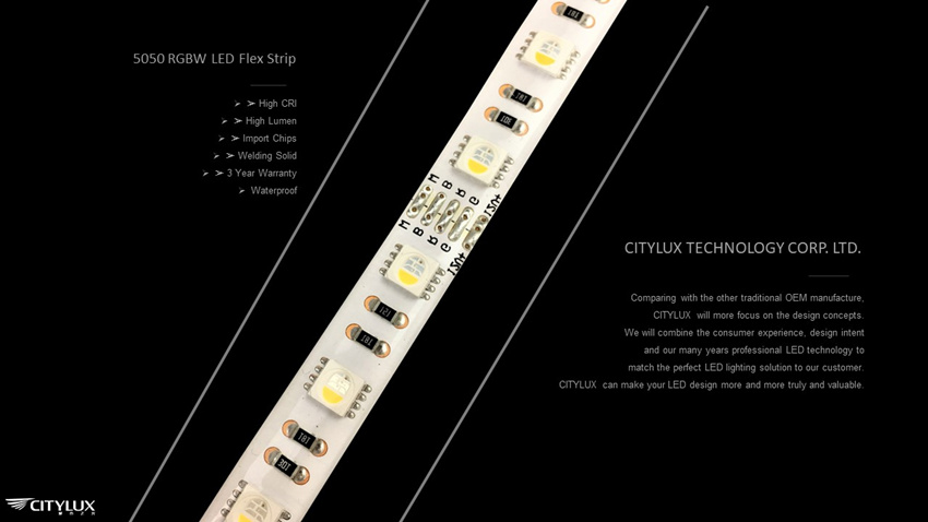 Welding Solid 5050 RGBW LED Flex Strip