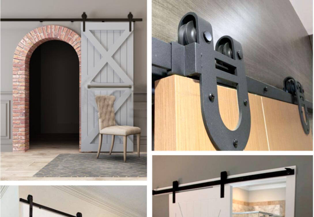 double bearing barn door pulley