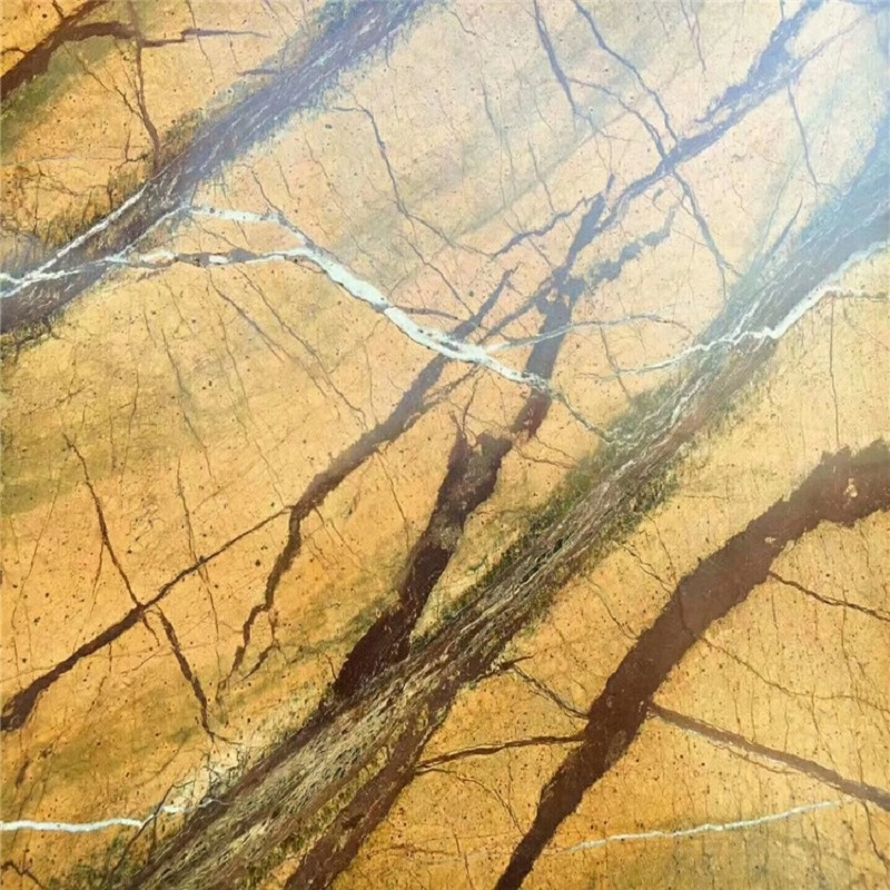 กระเบื้องหินอ่อนสีน้ำตาลป่าดงดิบของอินเดีย