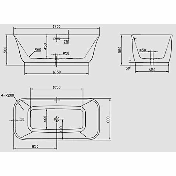 bathroom_freestand_acrylic_bathtub_Freistehende_Badewanne_Acryl_vrijstaand_bad_van_acryl_NEUNAS_AT190-1