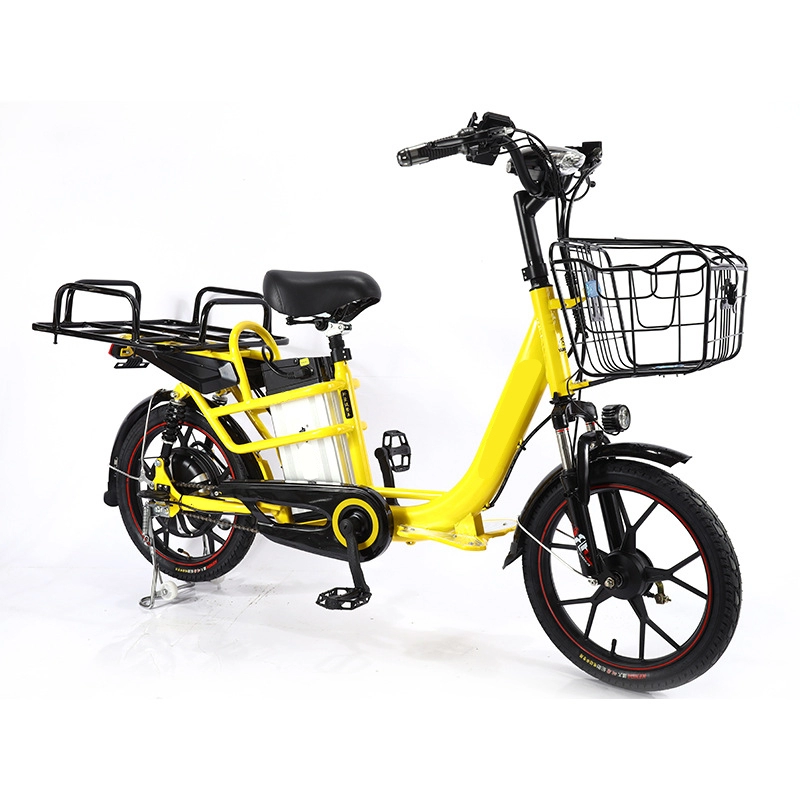 350w E Cycle จัดส่งอาหาร Cargo Ebike รถจักรยานไฟฟ้าสำหรับผู้ใหญ่