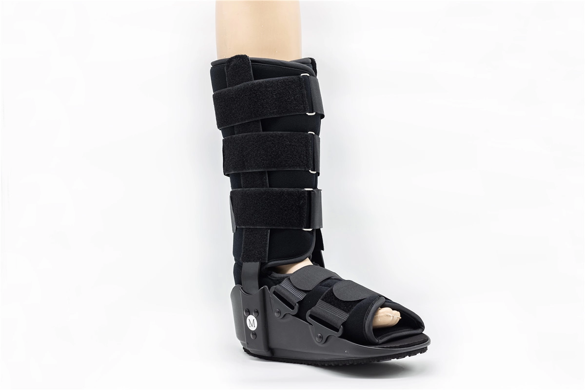 ไม้ค้ำรองเท้าสำหรับเดินแบบกล้องคงที่สูง 17 นิ้วพร้อมอะลูมิเนียมช่วยพยุงอาการบาดเจ็บหรืออุปกรณ์รองรับเท้าข้อเท้าหัก