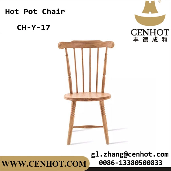 CENHOT ร้านอาหารเชิงพาณิชย์เก้าอี้ไม้สำหรับหม้อไฟหรือบาร์บีคิว