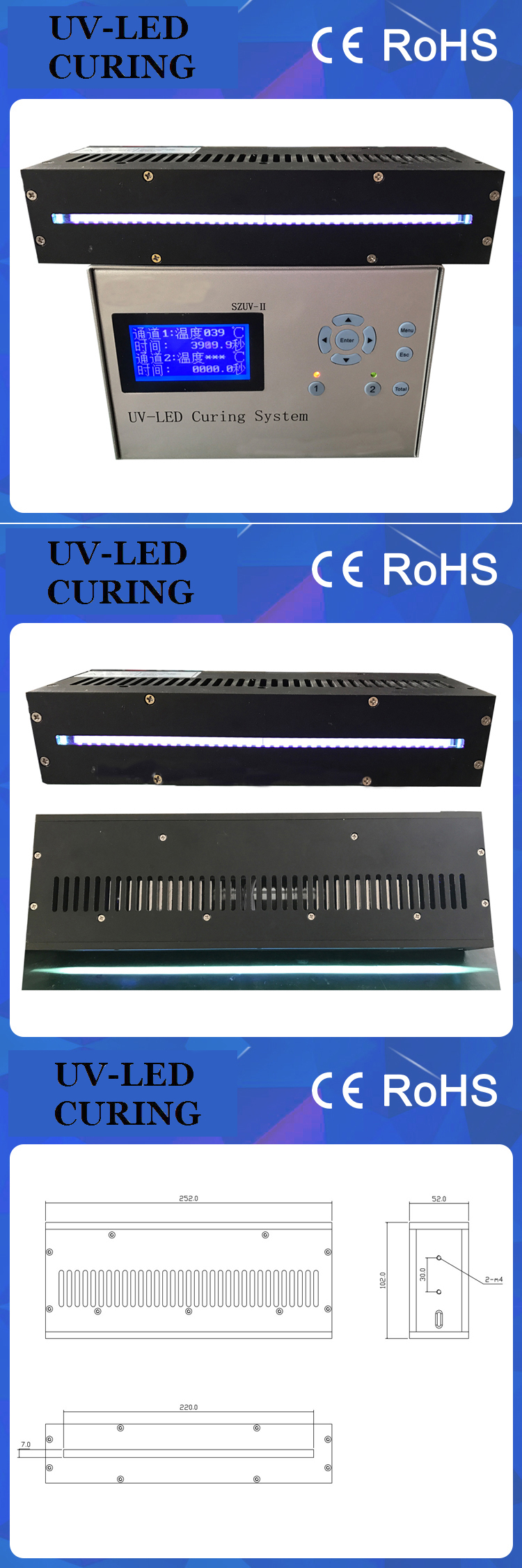 โคมไฟเครื่องเป่า UV LED ระดับมืออาชีพและมีประสิทธิภาพ