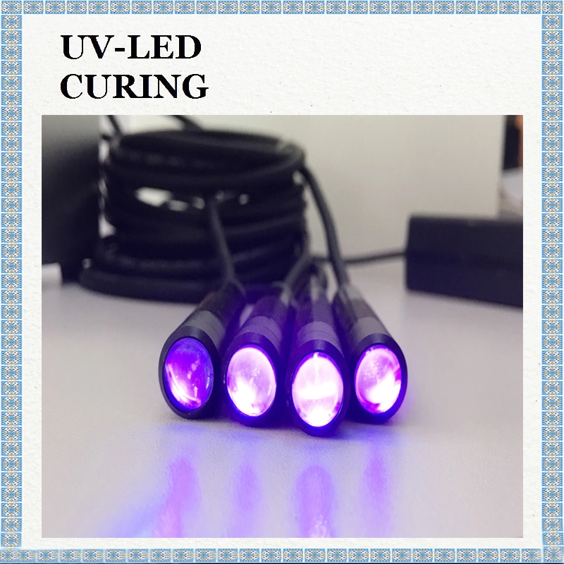 แหล่งกำเนิดแสงสปอตไลท์ LED UV สำหรับการบ่มอย่างรวดเร็ว ปากกาบ่มกาวยูวี ระบายความร้อนด้วยธรรมชาติ