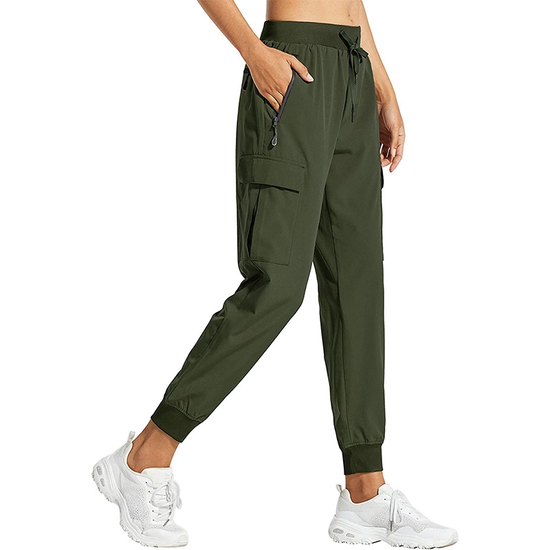 สำหรับผู้หญิง Cargo Joggers Lightweight แห้งเร็ว กางเกงเดินป่า แอ ธ เลติก ออกกำลังกาย Lounge ไม่เป็นทางการ