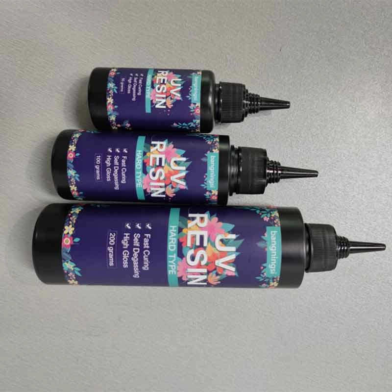 สูตรใหม่ Anti-Yellowing & Quick-Drying UV Cure Clear Casting Resin Hard Crystal Ultraviolet Curing Epoxy Resin