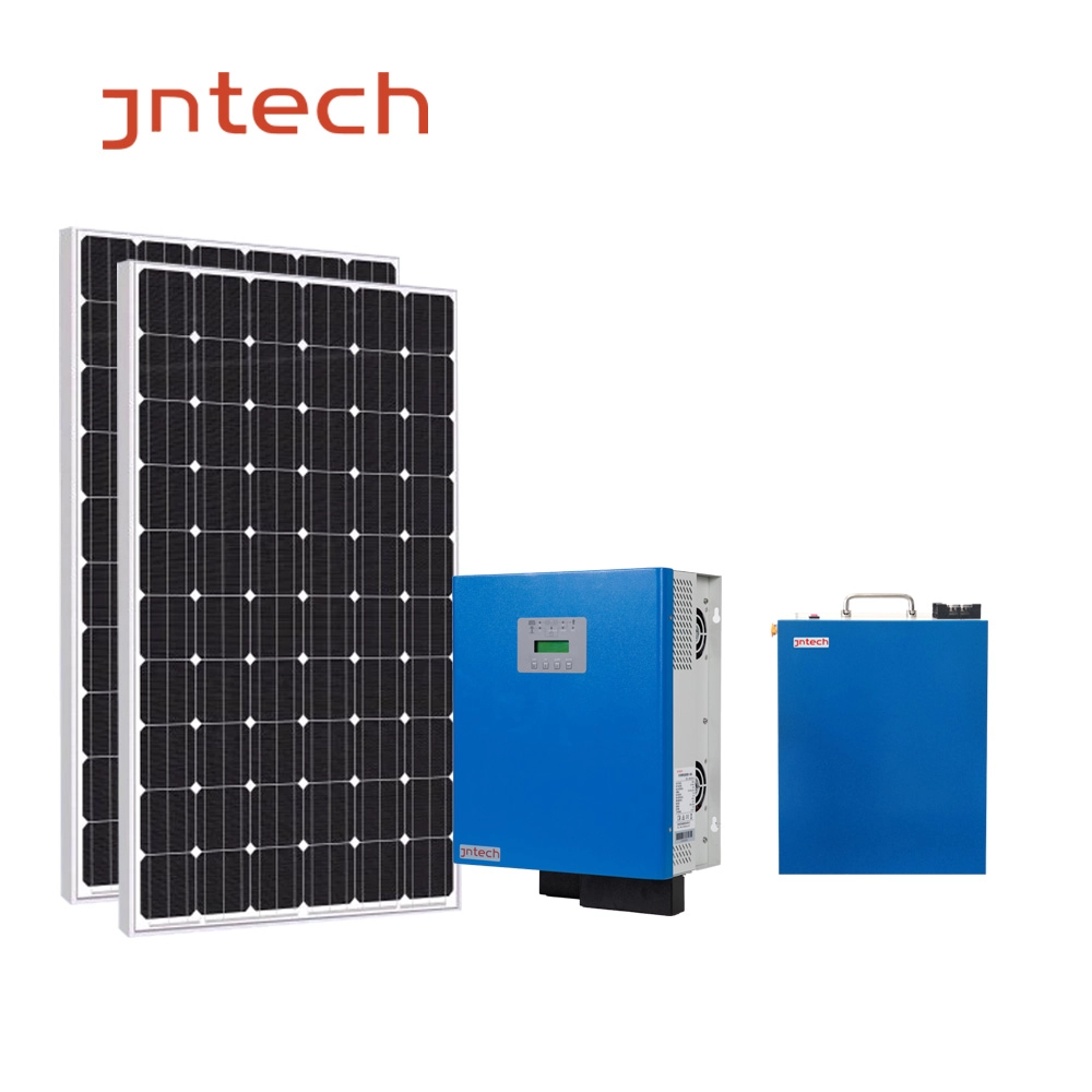 JNTECH ติดตั้งง่ายสมบูรณ์ 5000w 5kw ปิดไฟบ้านตารางชุดพลังงานแสงอาทิตย์ระบบพลังงานแสงอาทิตย์ราคา