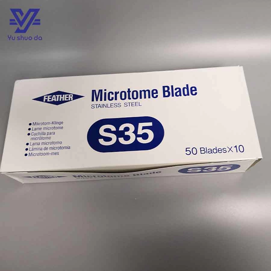 คุณสมบัติโปรไฟล์ทางการแพทย์ที่ใช้แล้วทิ้ง S35 Microtome Blade