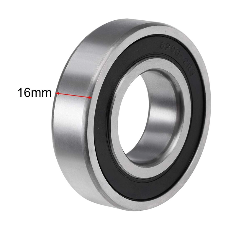 6206-2RS Double Rubber Seal ตลับลูกปืนลึก Groove Ball 30x62x16mm ABEC-3