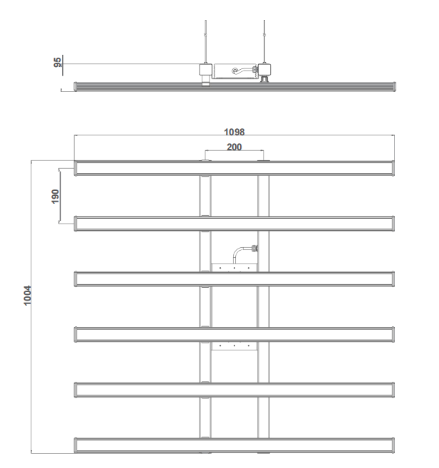 Unique design LED grow light