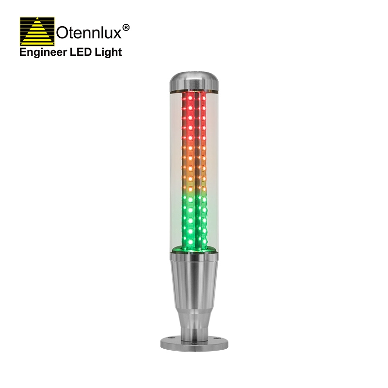 OMI1-301 24v ฐานตรงอุตสาหกรรม 3 สี LED สัญญาณ stack Tower Light สำหรับเครื่องซีเอ็นซี