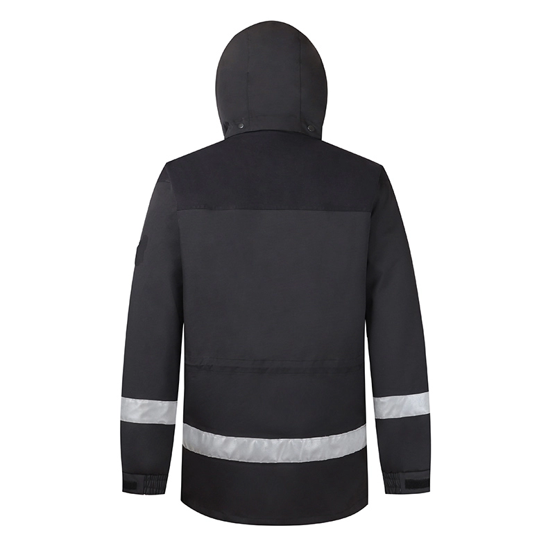เสื้อแจ็คเก็ตกันน้ำแบบสะท้อนแสงสำหรับฤดูหนาวของผู้ชาย 2 In 1