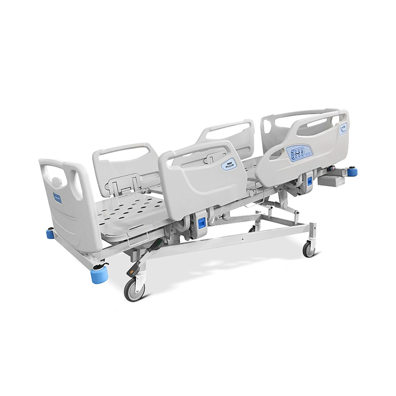 อุปกรณ์การแพทย์คุณภาพสูง Electric 5 Function ICU Hospital Bed