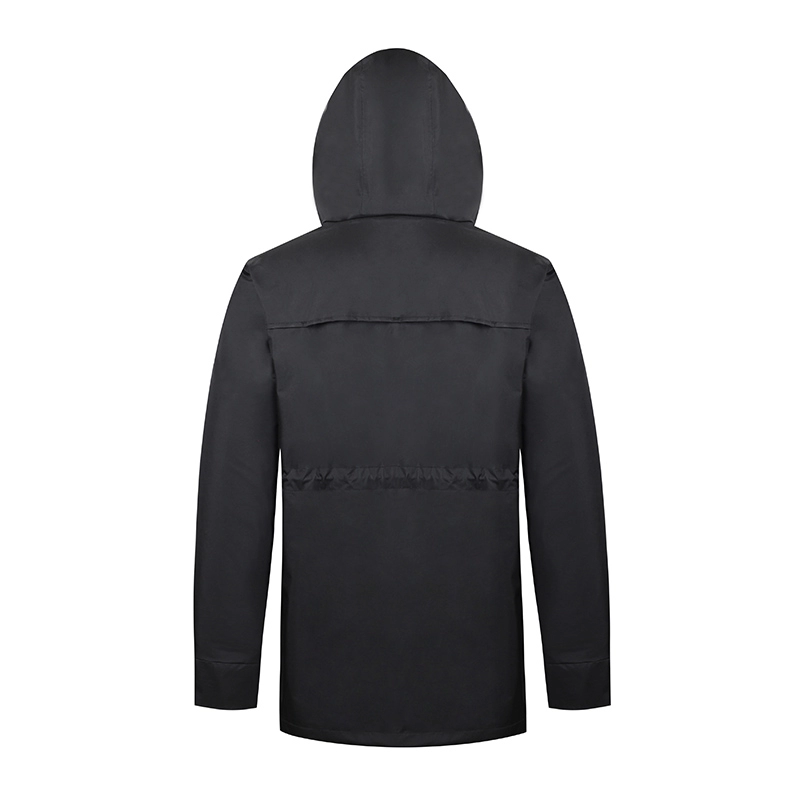 เสื้อแจ็คเก็ตกันลมสีดำแฟชั่นดีไซน์ใหม่สำหรับผู้หญิง
