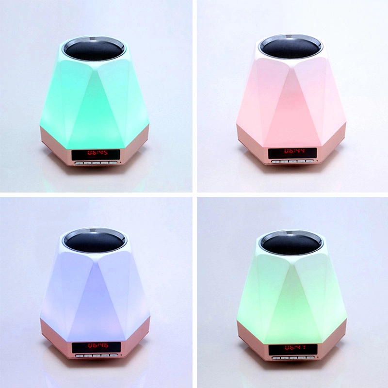 Multicolor Creative Diamond ลำโพง Bluetooth Night Light