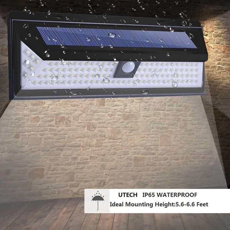 118 Led Solar Light Outdoor Motion Sensor โคมไฟติดผนังพลังงานแสงอาทิตย์