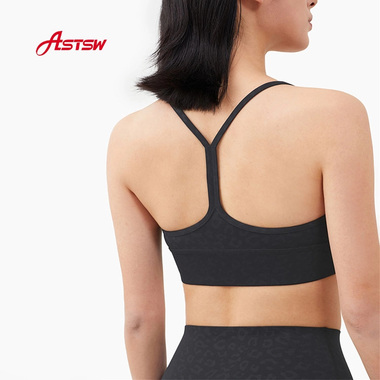 จัดตำแหน่งพิมพ์ผู้หญิง Activewear Bra Top