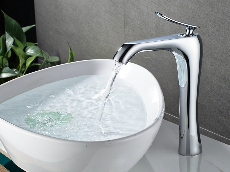 European Tall Single Handle Bathroom Faucet 