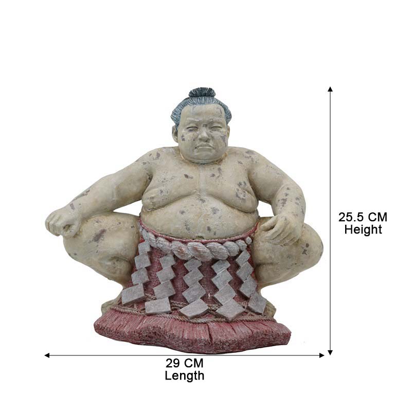 sumo wrestler garden figurine