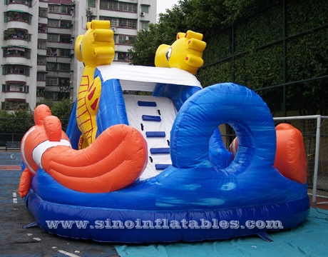 เรือดำน้ำ inflables toboganes para los niños con material libre de plomo