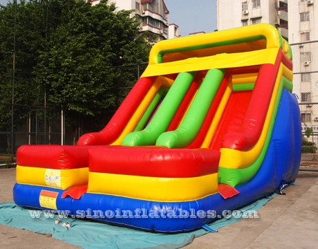 18' High Double Lane Adrenaline Inflatable เกมพร้อมสไลด์สำหรับเด็กจาก Sino Inflatables