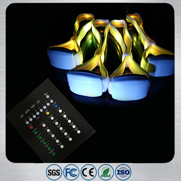 RFID LED สายรัดข้อมือไนลอนรีโมทคอนโทรล