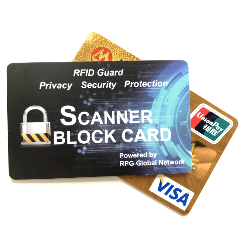 สัญญาณ RFID Blocking Card Anti Skimming RFID ตัวป้องกันบัตรเครดิต