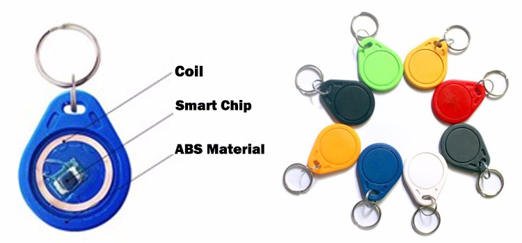 Fob คีย์ Rfid ที่ตั้งโปรแกรมได้ 