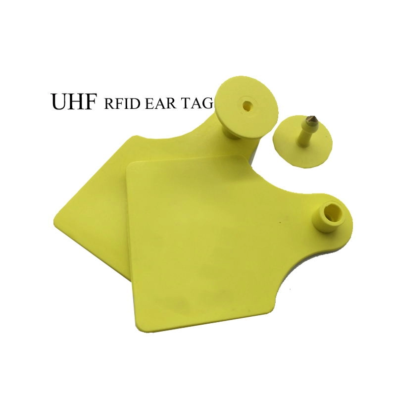 แท็กหูสัตว์อัจฉริยะ UHF RFID QR ระยะไกลสำหรับหมูแกะ