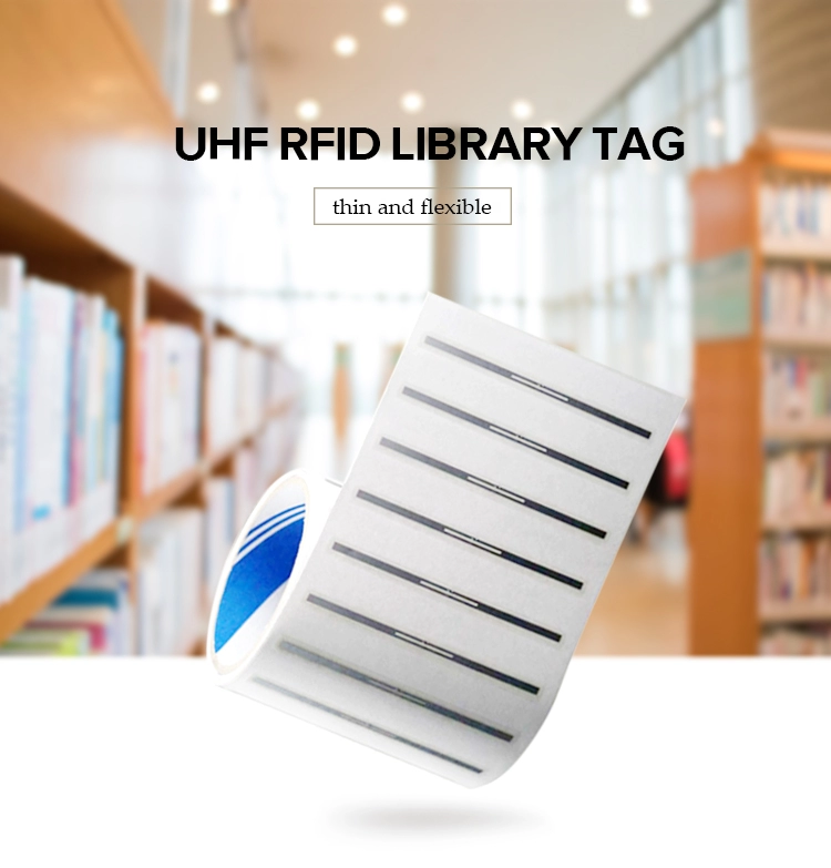 การจัดการหนังสือ 860-960MHz ป้ายป้องกันการโจรกรรมสติกเกอร์ rfid แท็ก Rfid สำหรับห้องสมุด