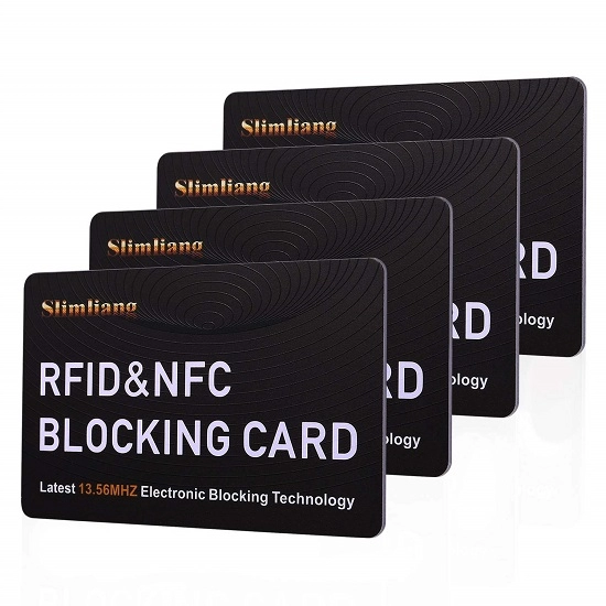 บัตรปิดกั้น RFID สำหรับการป้องกันบัตรธนาคาร