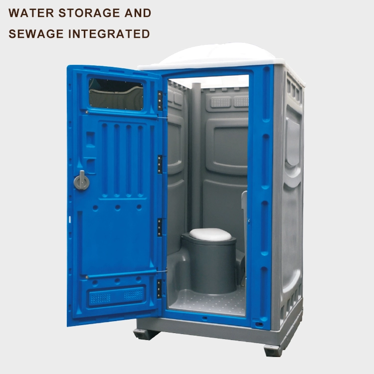 ห้องน้ำแบบพกพาพลาสติก HDPE พลาสติกมือถือกาตาร์ห้องน้ำเคลื่อนย้ายได้พร้อมโถปัสสาวะและอ่างล้างจาน