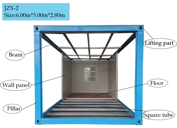 สถานีกู้ภัยตู้คอนเทนเนอร์ 3x6 ชั่วคราว ที่หลบภัย