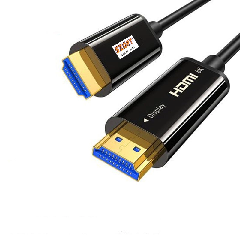 สายไฟเบอร์ออปติก HDMI 8K UHD 60Hz ที่ความเร็วสูงพิเศษ 18Gbps