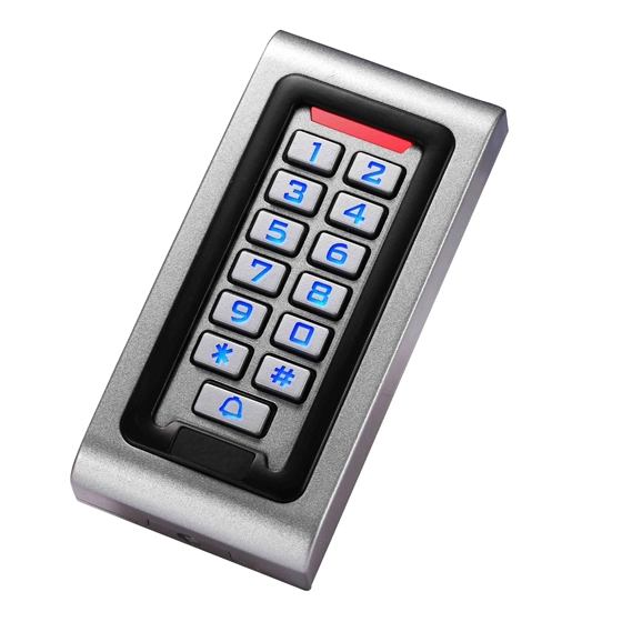 ปุ่มกดกันน้ำกลางแจ้งแบบโลหะ RFID Touch Access Control Reader