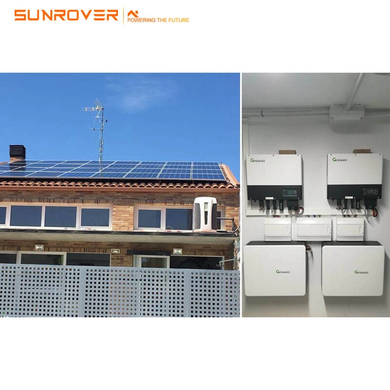 Sunrover Growatt SPF3500ES SPF5000ES 24V 48V Off Grid Solar Inverter พร้อมฟังก์ชั่นขนาน