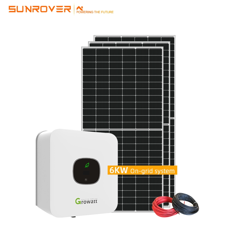 ราคาโรงงาน 6KW Solar On Grid Panel System สำหรับบ้าน