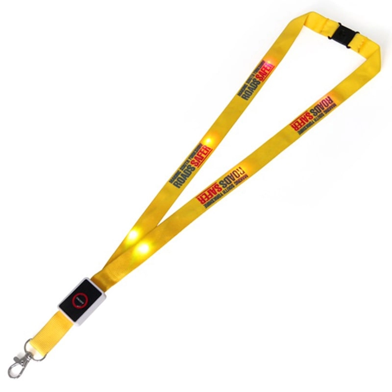 เชือกเส้นเล็ก LED สีเหลืองพร้อมที่ใส่บัตร