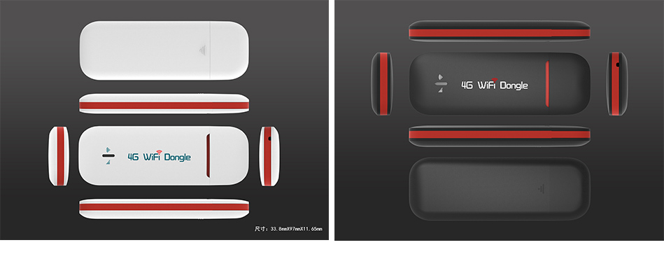 F232 4g ดองเกิล Wifi USB สีแดง